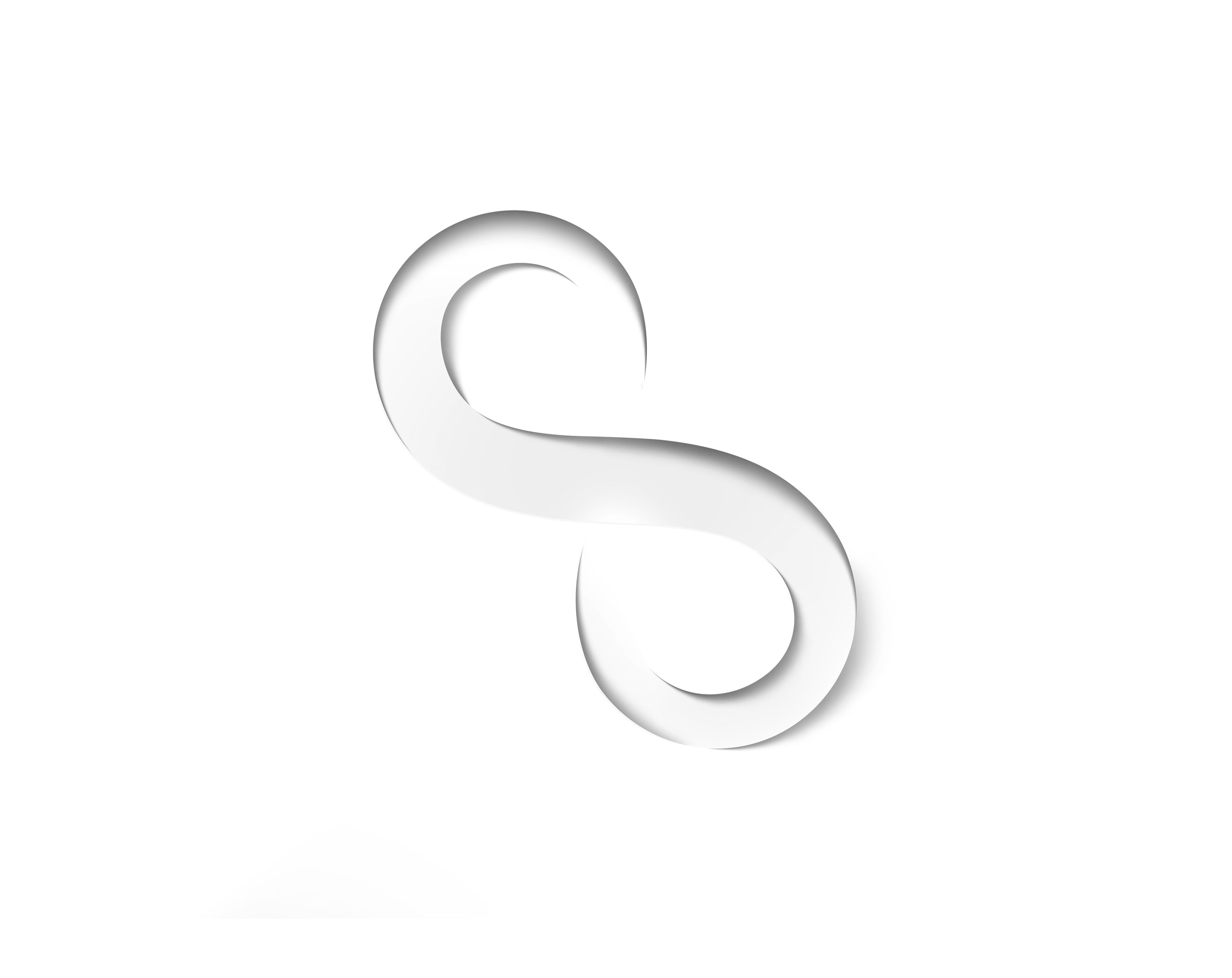 A white S